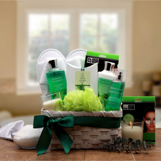 Eucalyptus Spa Gift Basket, Spa Gift Set