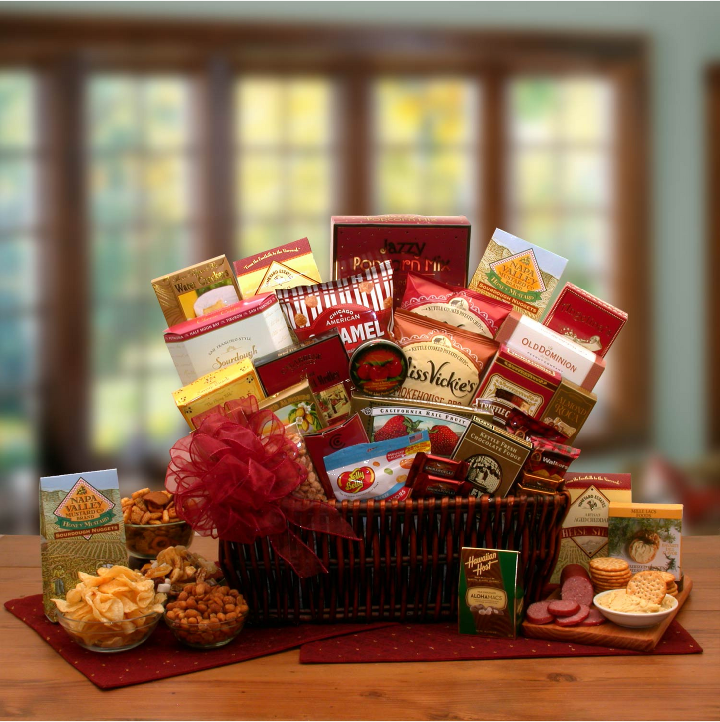 Gourmet Gift Basket, Assorted Gourmet Snacks, Savory and Sweet Gourmet Basket