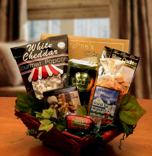 New Home Gourmet Gift Basket, Assorted Gourmet Snacks, Savory and Sweet Gourmet Basket